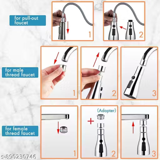 3 Modes Kitchen Sink Faucet